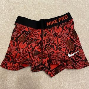 Snakeskin Nike Pro Spandex Shorts